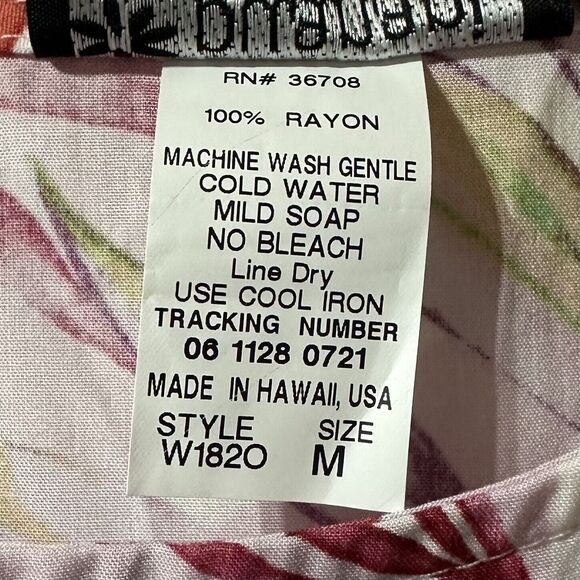 Puanani Dress Women’s Aloha Floral Mini Hawaiian RJC Size M Cutout Tie Back NWT - Picture 8 of 8